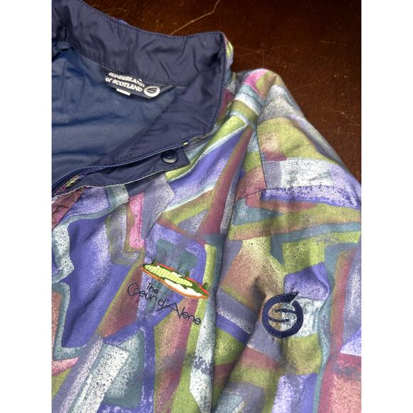 VTG 1990s Gore-tex The Coeur d'Alene LPGA Golf Tour Full Zip Up Abstract Jacket - Picture 7 of 16